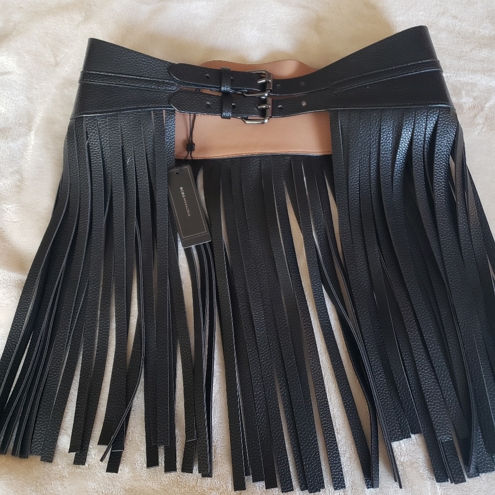 BCBGmaxazria fringe belt NWT